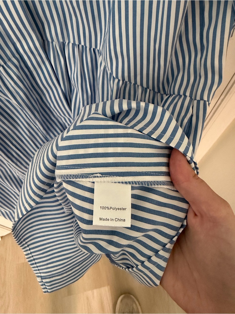 Tuckernuck Blue Stripe Royal Shirt Dress - Picture 7 of 7